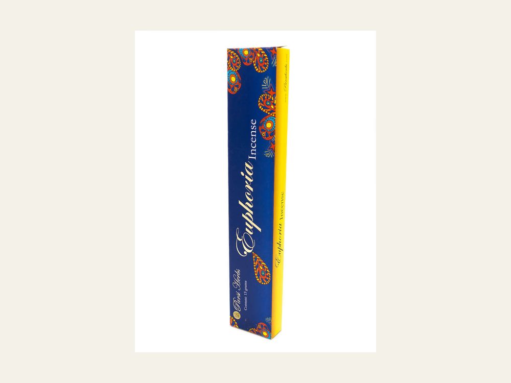 Euphoria Aromatherapy Sticks packaging, photographed by Parsi Herbs