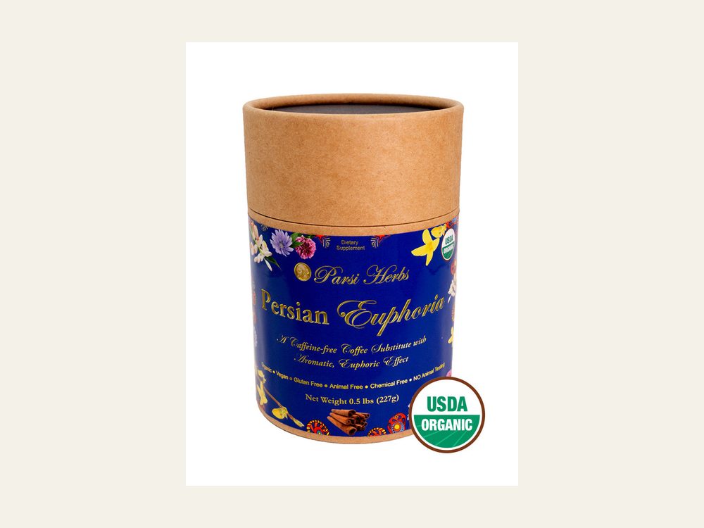 Persian Euphoria packaging, photographed by Parsi Herbs